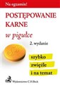 Postępowanie karne w pigułce  Bookshop