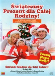 Świąteczny Prezent dla Całej Rodziny Śpiewnik kolędowy / 2 płyty CD / Słownik skrótów / Bajka niespodzianka buy polish books in Usa