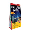 Litwa Łotwa Estonia laminowana mapa samochodowa 1:700 000  