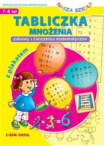 Tabliczka mnożenia z plakatem Zabawy i ćwiczenia matematyczne Polish Books Canada