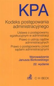 Kodeks postępowania administracyjnego Ustawa o postępowaniu egzekucyjnym w administracji Prawo o ustroju sądów administracyjnych Prawo o postępowaniu sądami administracyjnymi - Polish Bookstore USA