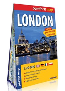 Londyn London kieszonkowy laminowany plan miasta 1:20 000 buy polish books in Usa