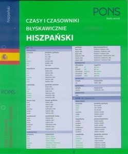 Czasy i czasowniki błyskawicznie Hiszpański buy polish books in Usa