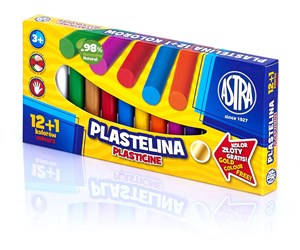 Plastelina Astra 13 kolorów - 12+1 kolor gratis in polish