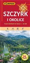Mapa turystyczna - Szczyrk i okolice 1:25 000 lam. buy polish books in Usa