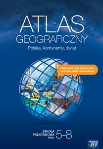 Atlas geograficzny Polska kontynenty świat Szkoła podstawowa Klasa 5-8 bookstore