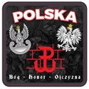 Podkładki pod kubek Patriotyczne, zestaw 2szt - 