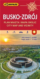Busko-Zdrój. Plan miasta i Mapa okolic in polish