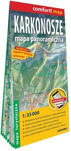 Karkonosze Mapa panoramiczna laminowana mapa turystyczna 1:33 000  polish books in canada