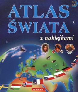 Atlas świata z naklejkami 6-8 lat polish books in canada