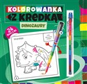 Kolorowanka z kredką Dinozaury Polish bookstore