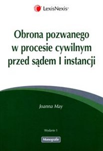 Obrona pozwanego w procesie  cywilnym przed sądem I instancji Polish bookstore