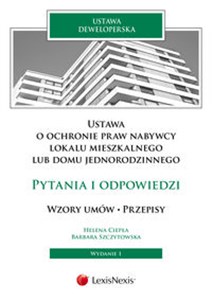 Ustawa o ochronie praw nabywcy  lokalu mieszkalnego lub domu jednorodzinnego  Pytania i odpowiedzi polish books in canada