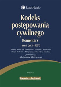 Kodeks postępowania cywilnego Komentarz.Tom 1 i 2 polish usa