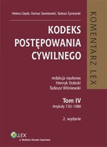 Kodeks postępowania cywilnego Komentarz Tom 4 - Polish Bookstore USA