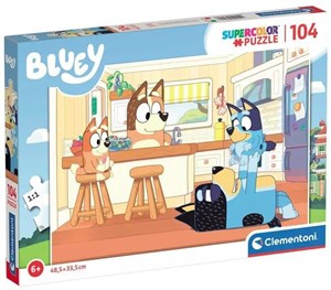 Puzzle 104 Superkolor Bluey  