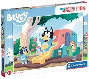 Puzzle 104 Super Kolor Bluey  