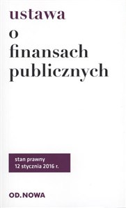 Ustawa o finansach publicznych Polish bookstore