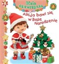 Alicja bawi się w Boże Narodzenie Mała dziewczynka chicago polish bookstore