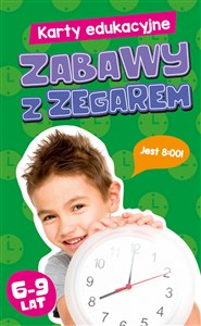 Karty edukacyjne Zabawy z zegarem  