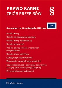 Prawo karne Zbiór przepisów KK. KPK. KKW. KW. Kodeks post. w sprawach o wykroczenia. KKS. Opłaty w sprawach karnych. buy polish books in Usa