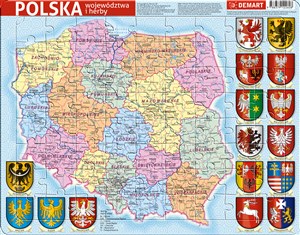 Puzzle ramkowe Polska administracyjna  