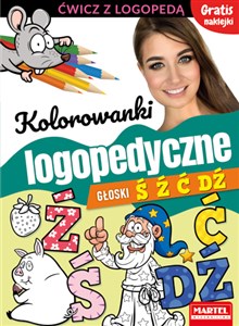 Kolorowanki logopedyczne Głoski Ś Ź Ć Dź z naklejkami Canada Bookstore