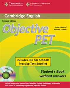 Objective PET Student's Book without answers + CD pl online bookstore