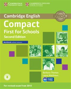 Compact First for Schools Workbook without Answers + Audio bookstore